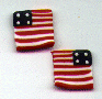 Flag Post Earrings