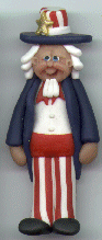 Uncle Sam Pin or Ornament