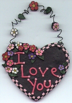 I Love You heart ornament