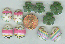 Easter Eggs and Shamrock Dangles