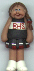 Bangor High School Cheerleader Pin or Ornament